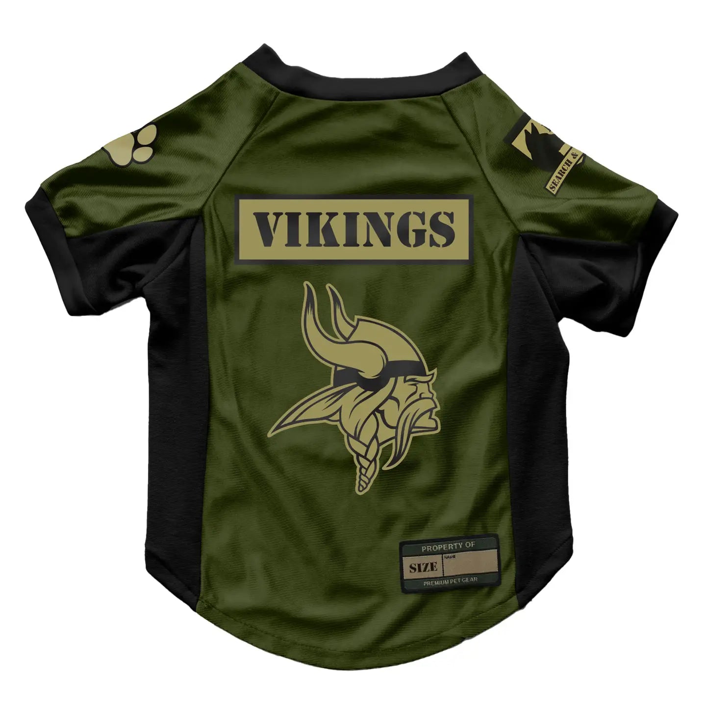 Little Earth Minnesota Vikings Valor Pet Stretch Jersey Medium