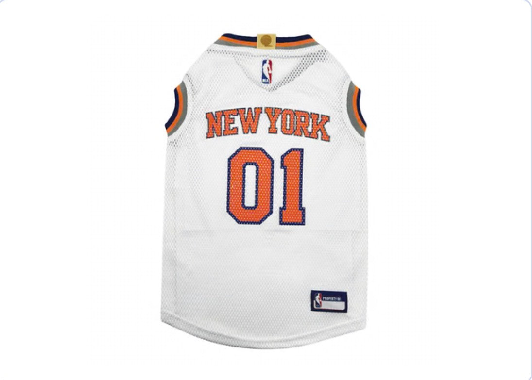 NBA NY Knicks Basketball Dog & Cat Road Mesh Jersey