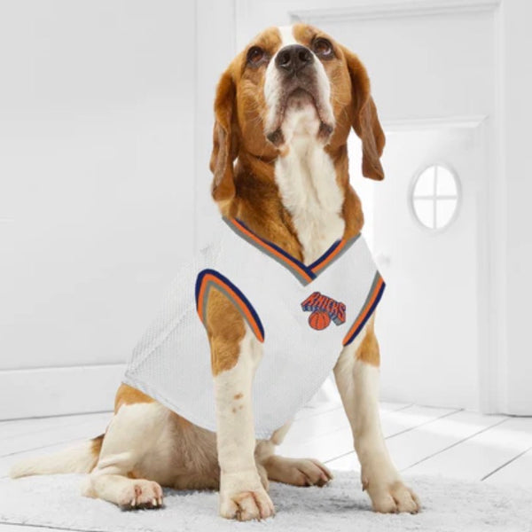 NBA NY Knicks Basketball Dog & Cat Road Mesh Jersey