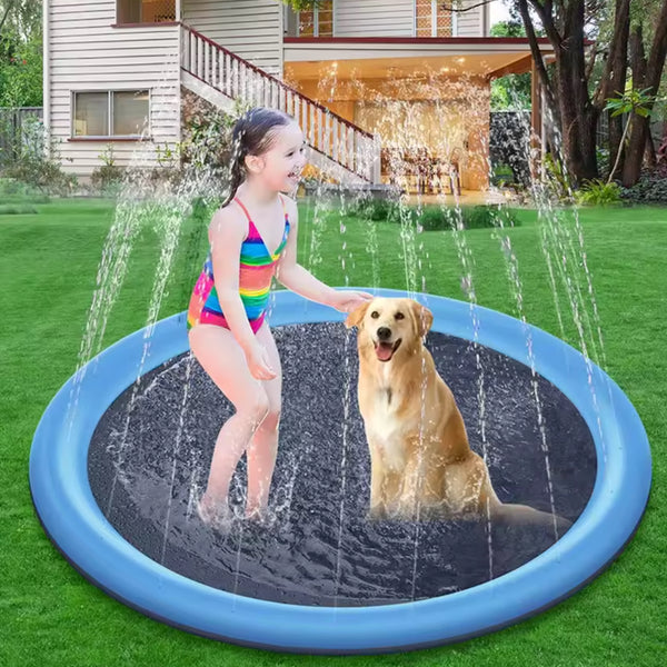 Splash Pad Sprinkler Pool for Dogs