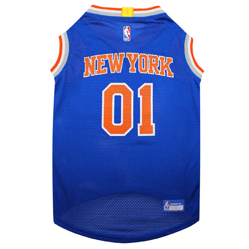 NBA NY Knicks Basketball Dog & Cat Mesh Jersey
