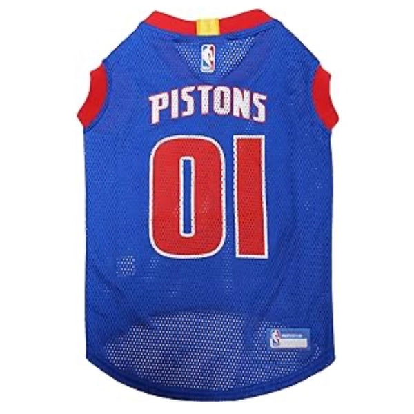 NBA Detroit Pistons Basketball Mesh Dog & Cat Jersey
