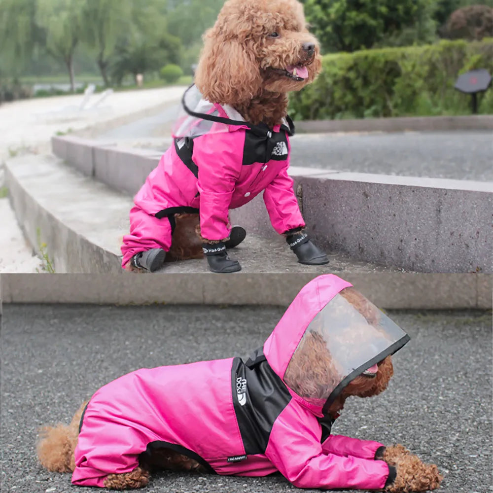 “The Dog Face” Hooded Raincoat and Jumpsuit