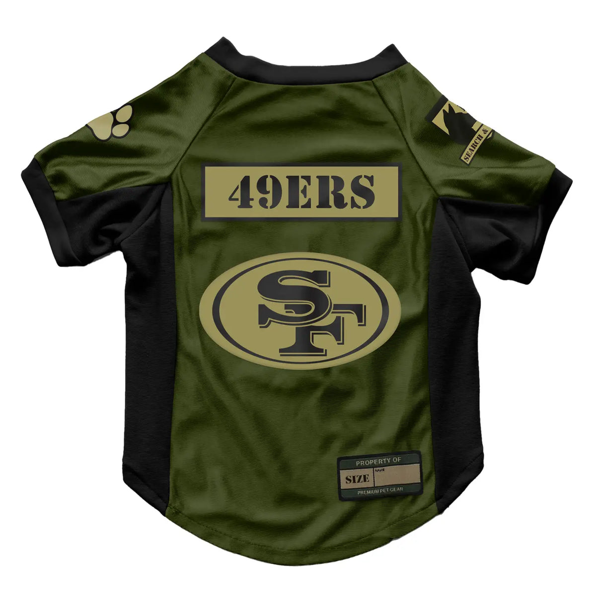 NFL San Francisco 49ers Valor Stretch Pet Jersey