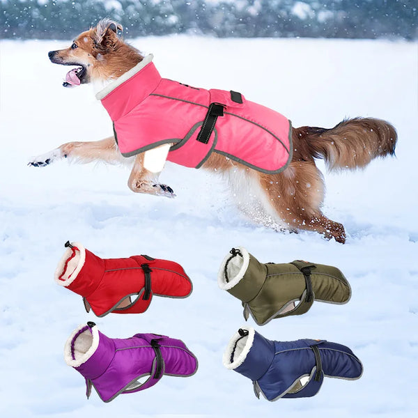 Reflective Winter Coat for Large Dogs