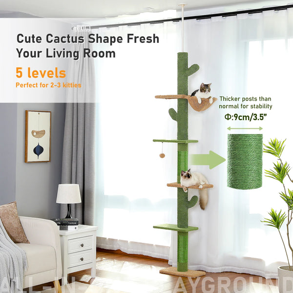 5-Tier Cactus Cat Tower