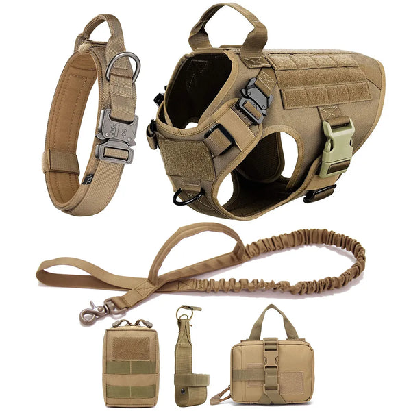 Tactical Harness And Leash Set For Dogs