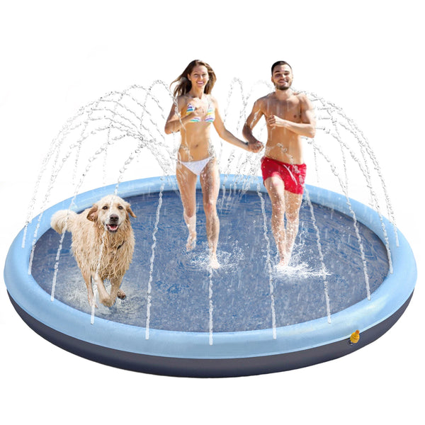 Splash Pad Sprinkler Pool for Dogs