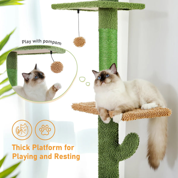 5-Tier Cactus Cat Tower