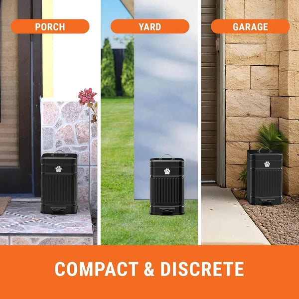 Metal Waste Bin (Black)