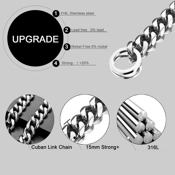 Pet Cuban Link Slip Chain