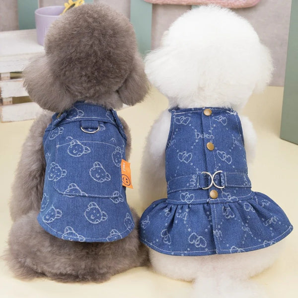 Denim Vest and Dress (sold separately)