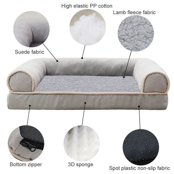 SQUARE WASHABLE PET SOFA BED