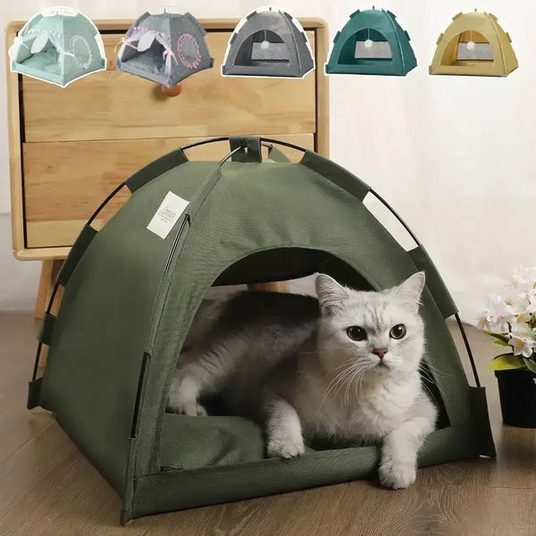 Cozy Tent Bed for Cats